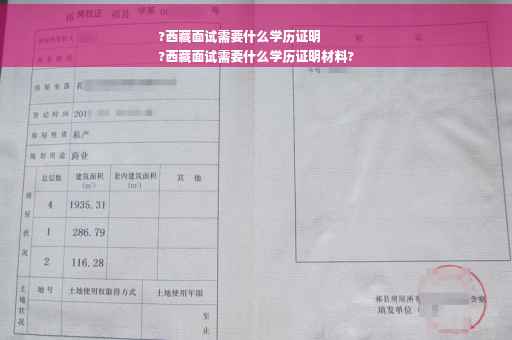 ?西藏面试需要什么学历证明
?西藏面试需要什么学历证明材料?