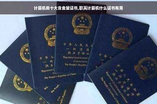 计算机类十大含金量证书,职高计算机什么证书有用