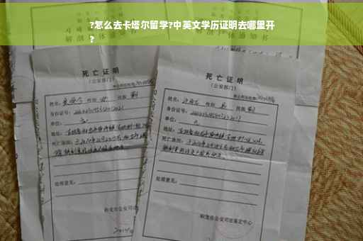 ?怎么去卡塔尔留学?中英文学历证明去哪里开
?