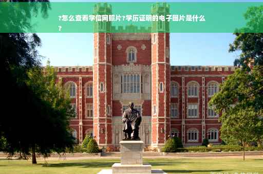 ?怎么查看学信网照片?学历证明的电子图片是什么
?