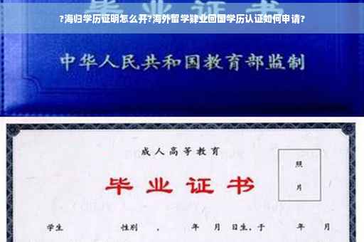 ?海归学历证明怎么开?海外留学肄业回国学历认证如何申请?