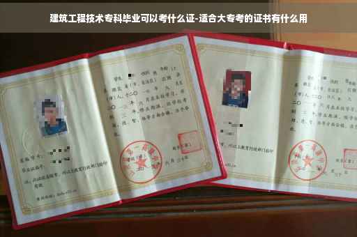 建筑工程技术专科毕业可以考什么证-适合大专考的证书有什么用
