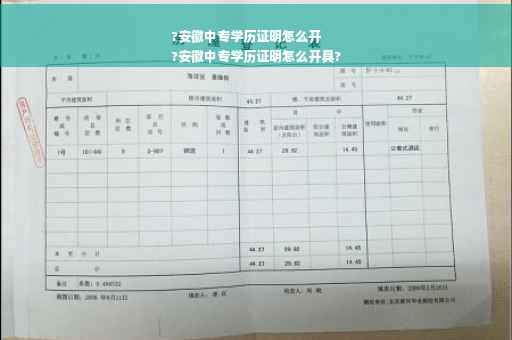 ?安徽中专学历证明怎么开
?安徽中专学历证明怎么开具?