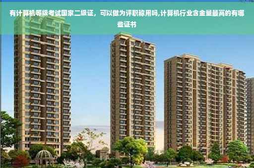 有计算机等级考试国家二级证，可以做为评职称用吗,计算机行业含金量最高的有哪些证书
