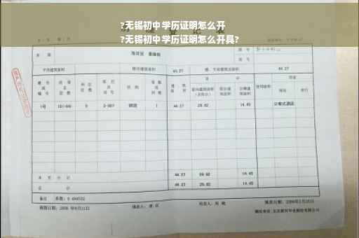 ?无锡初中学历证明怎么开
?无锡初中学历证明怎么开具?