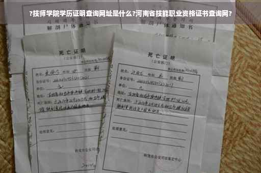 ?技师学院学历证明查询网址是什么?河南省技能职业资格证书查询网?