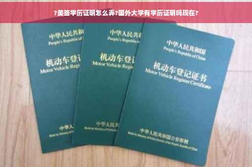 ?美签学历证明怎么弄?国外大学有学历证明吗现在?