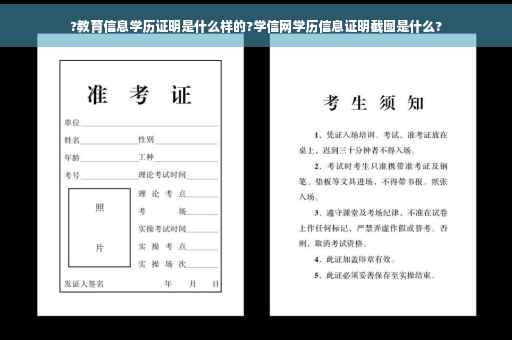 ?教育信息学历证明是什么样的?学信网学历信息证明截图是什么?