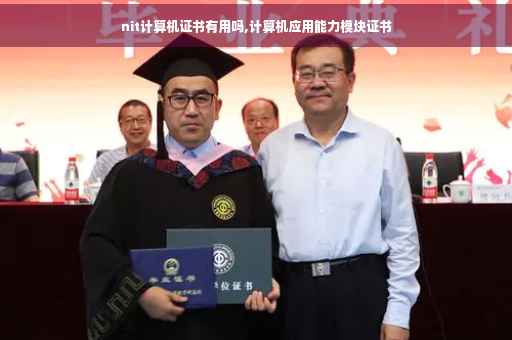 nit计算机证书有用吗,计算机应用能力模块证书