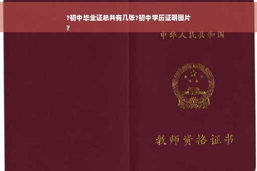 ?初中毕业证总共有几张?初中学历证明图片
?