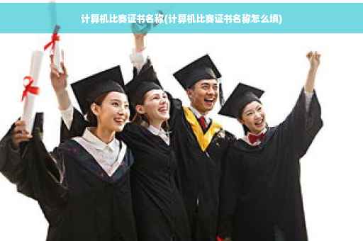 计算机比赛证书名称(计算机比赛证书名称怎么填)