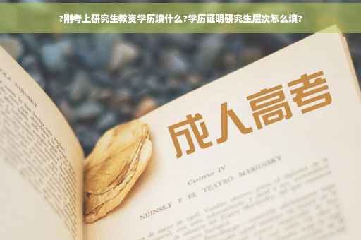 ?刚考上研究生教资学历填什么?学历证明研究生层次怎么填?