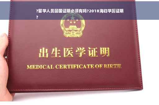 ?留学人员回国证明必须有吗?2018海归学历证明
?