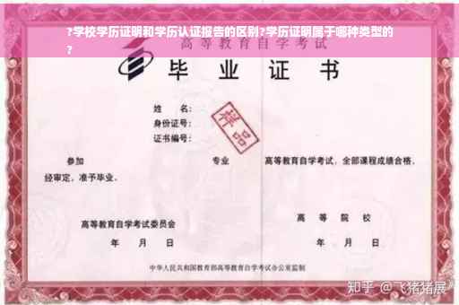?学校学历证明和学历认证报告的区别?学历证明属于哪种类型的
?