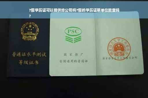 ?假学历证可以提供给公司吗?假的学历证明单位能查吗
?