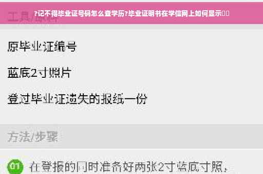 ?记不得毕业证号码怎么查学历?毕业证明书在学信网上如何显示⚡️