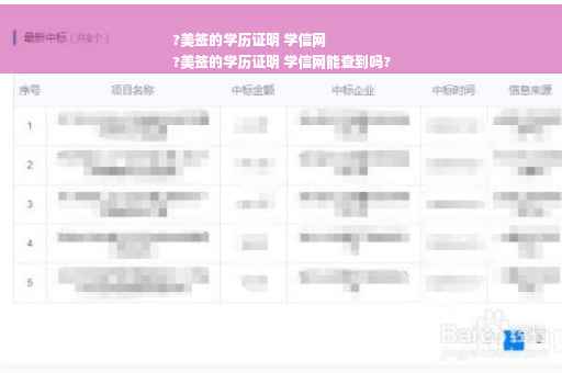 ?美签的学历证明 学信网
?美签的学历证明 学信网能查到吗?
