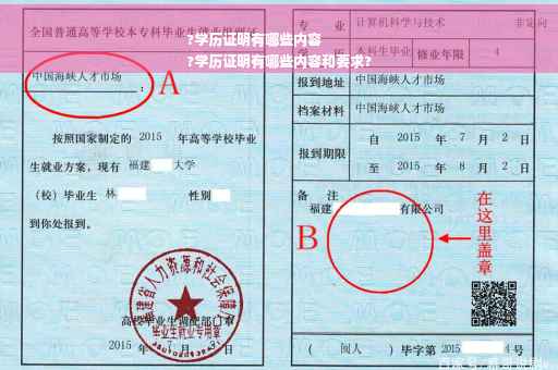 ?学历证明有哪些内容
?学历证明有哪些内容和要求?