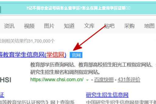 ?记不得毕业证号码怎么查学历?怎么在网上查询学历证明⚡️