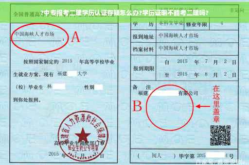 ?中专报考二建学历认证存疑怎么办?学历证明不能考二建吗?