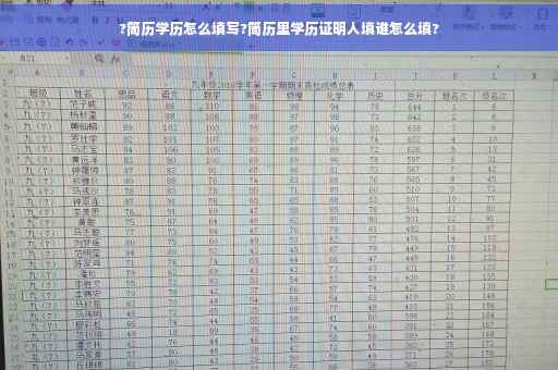 ?简历学历怎么填写?简历里学历证明人填谁怎么填?
