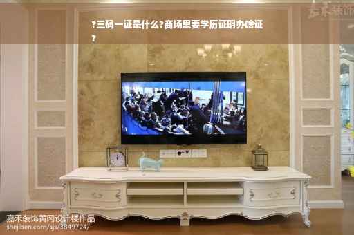 ?三码一证是什么?商场里要学历证明办啥证
?