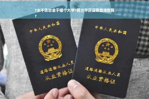 ?水千丞毕业于哪个大学?荷兰学历证明查询官网
?