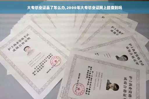 大专毕业证丢了怎么办,2000年大专毕业证网上能查到吗