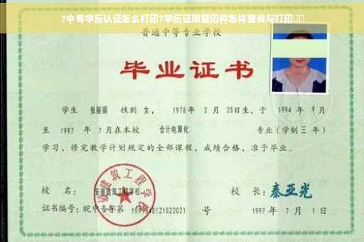 ?中专学历认证怎么打印?学历证明复印件怎样查询与打印⚡️