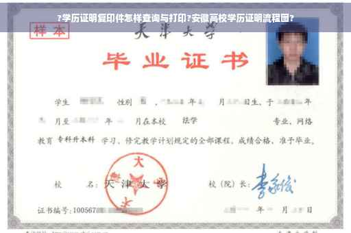 ?学历证明复印件怎样查询与打印?安徽高校学历证明流程图?