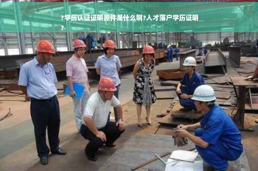 ?学历认证证明原件是什么啊?人才落户学历证明
?