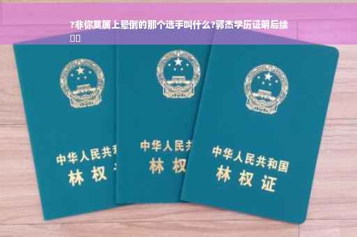 ?非你莫属上晕倒的那个选手叫什么?郭杰学历证明后续
⚡️