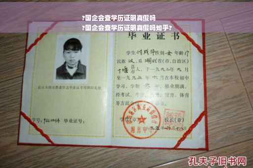 ?国企会查学历证明真假吗
?国企会查学历证明真假吗知乎?