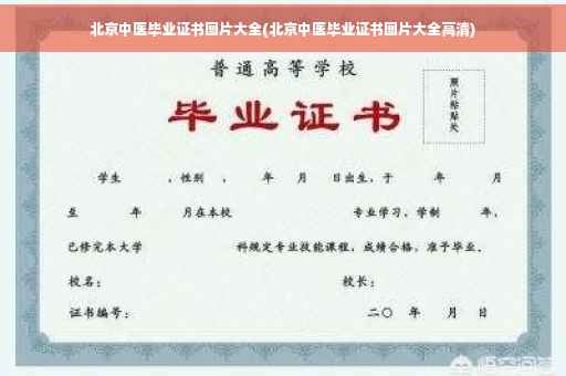 北京中医毕业证书图片大全(北京中医毕业证书图片大全高清)