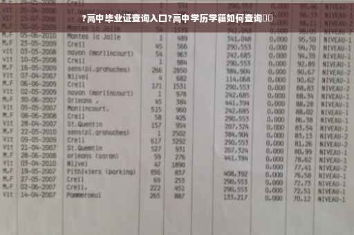 ?高中毕业证查询入口?高中学历学籍如何查询⚡️