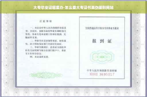 大专毕业证哪里办-怎么查大专证书真伪鉴别网站