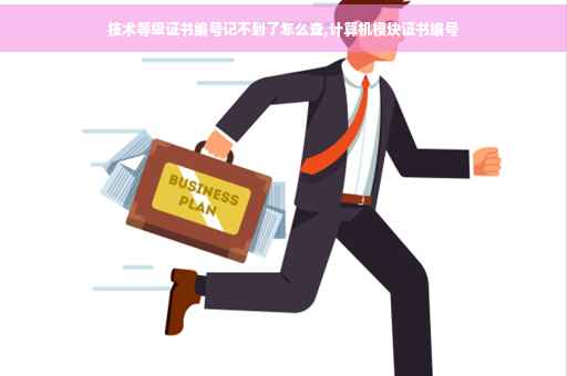 技术等级证书编号记不到了怎么查,计算机模块证书编号