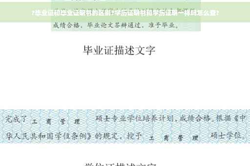 ?毕业证和毕业证明书的区别?学历证明书和学历证明一样吗怎么查?
