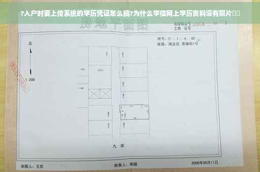 ?入户时要上传系统的学历凭证怎么搞?为什么学信网上学历资料没有照片⚡️