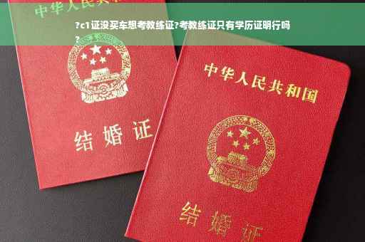 ?c1证没买车想考教练证?考教练证只有学历证明行吗
?