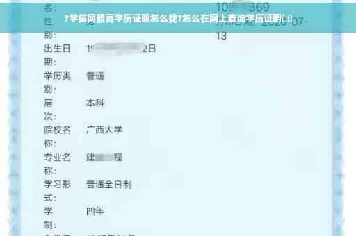 ?学信网最高学历证明怎么找?怎么在网上查询学历证明⚡️