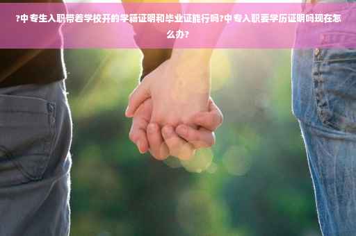 ?中专生入职带着学校开的学籍证明和毕业证能行吗?中专入职要学历证明吗现在怎么办?