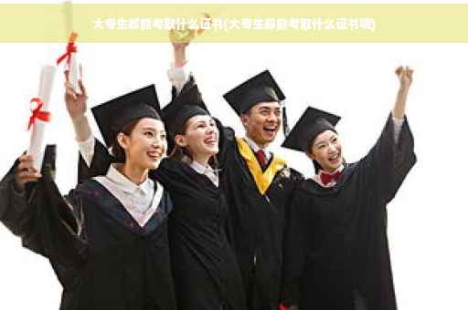 大专生都能考取什么证书(大专生都能考取什么证书呢)