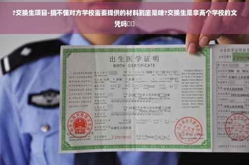 ?交换生项目-搞不懂对方学校需要提供的材料到底是啥?交换生是拿两个学校的文凭吗⚡️