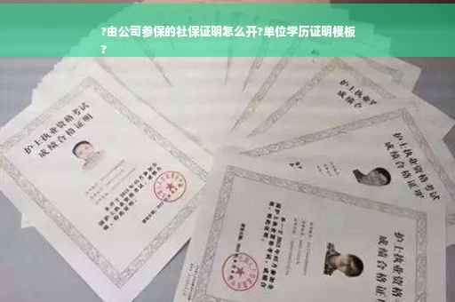?由公司参保的社保证明怎么开?单位学历证明模板
?