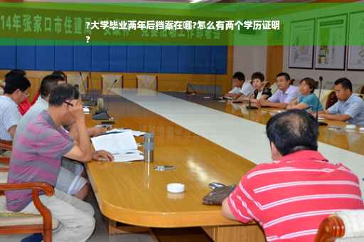 ?大学毕业两年后档案在哪?怎么有两个学历证明
?
