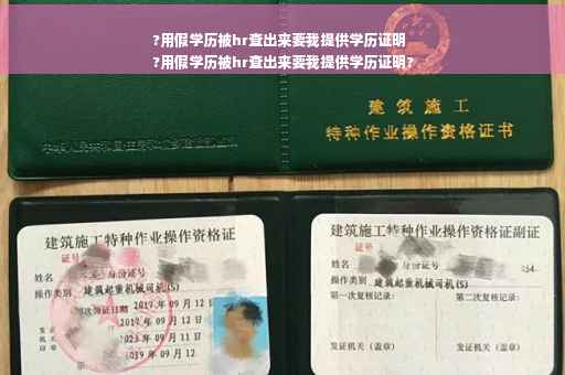 ?用假学历被hr查出来要我提供学历证明
?用假学历被hr查出来要我提供学历证明?