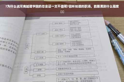 ?为什么说河南城建学院的毕业证一文不值呢?你所知道的职场，能腹黑到什么程度⚡️