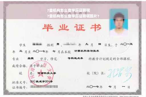 ?查机构怎么查学历证明呢
?查机构怎么查学历证明呢图片?