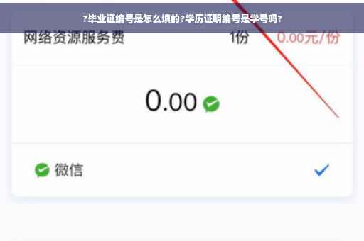 ?毕业证编号是怎么填的?学历证明编号是学号吗?